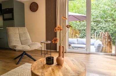 Woonkamer vakantiehuisje Vila Norg